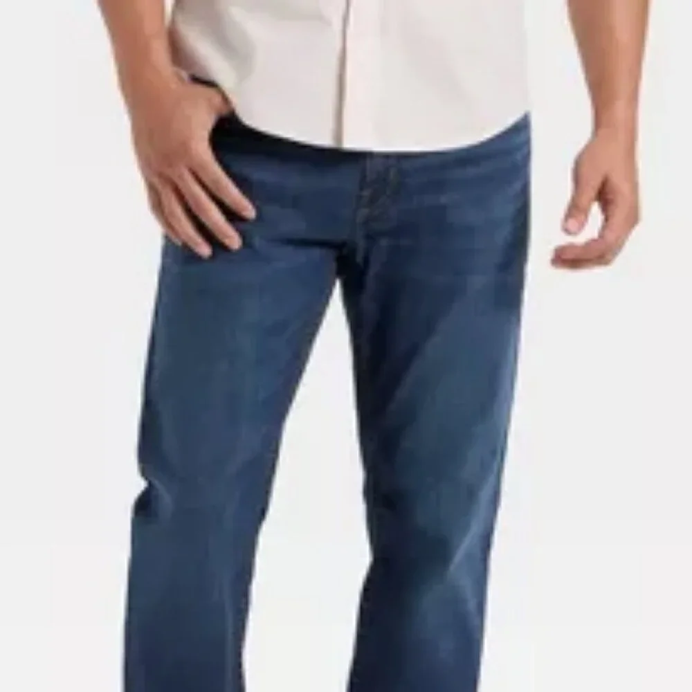 NEW! Goodfellow & Co. Men’s Athletic Fit Medium Wash Comfortable Denim Jeans - Picture 5 of 12